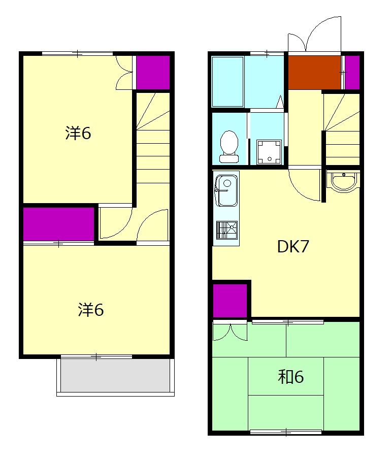 ハイツはみるとんの間取り