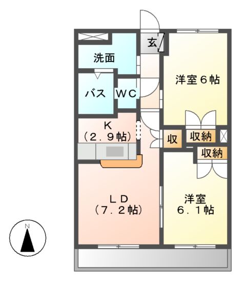 KING’S COAT(キングス・コート)の間取り