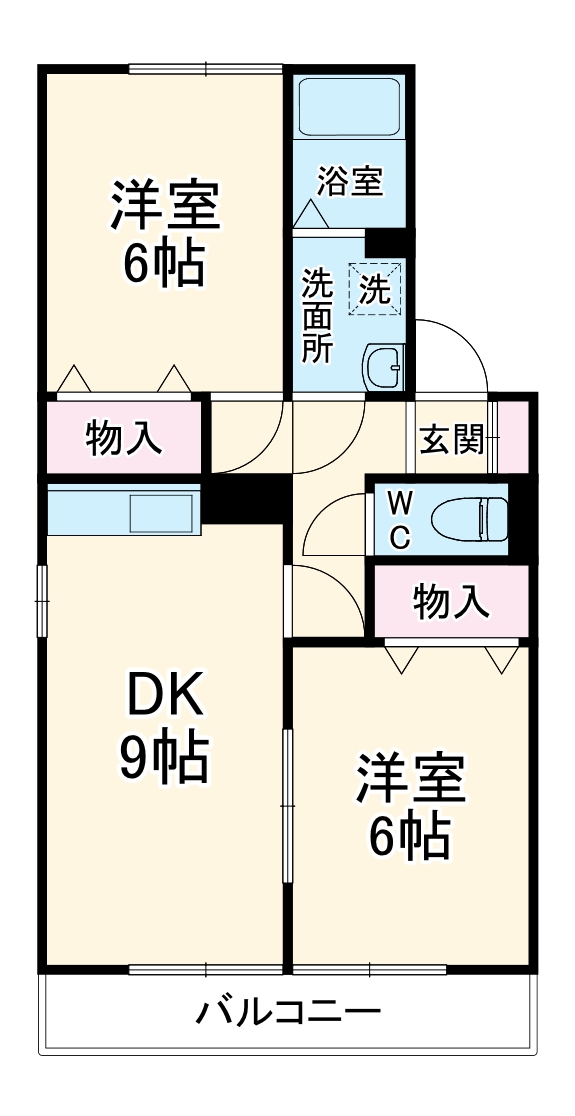 スーペリア・デュオの間取り
