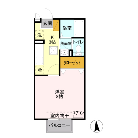 アンジェリーク Aの間取り