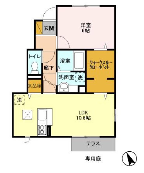 ベル・アジュール Dの間取り