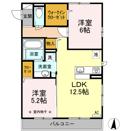 リベルラ美鈴の間取り