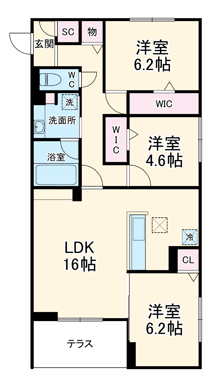 ラスペリータの間取り