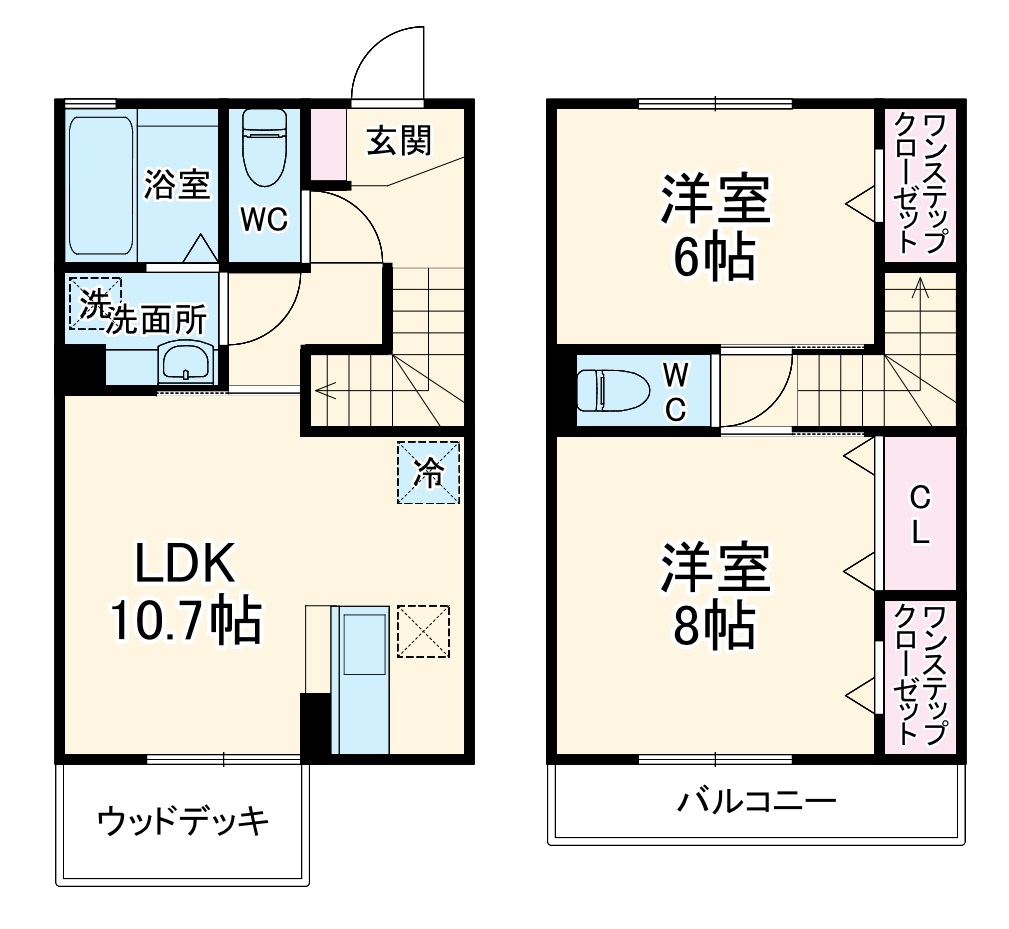 リヴェール美しが丘の間取り
