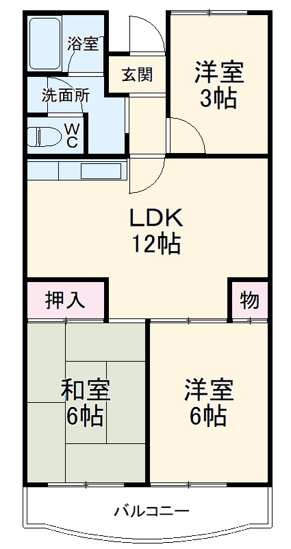 ベルドミール小田原の間取り