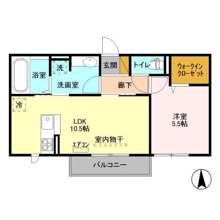 ルピナスヴィラ Aの間取り