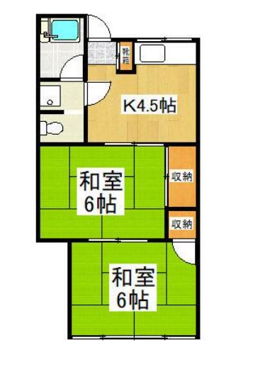 橘ハイツの間取り