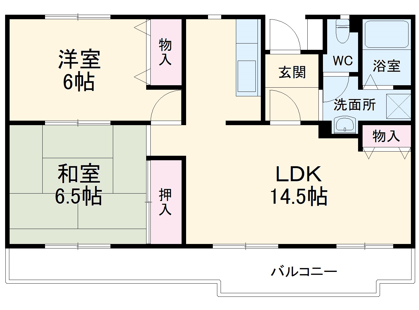 クレール豊中曽根の間取り