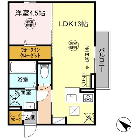 ウエスト・パーク Cの間取り