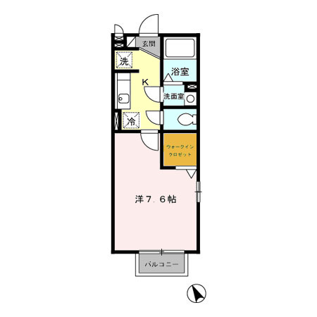 モカハイツの間取り