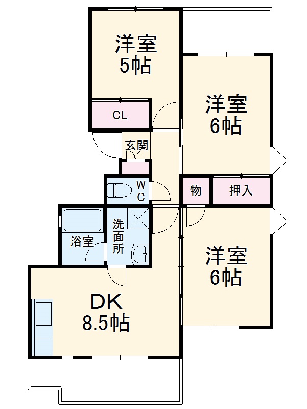 グリーンマンションテラの間取り