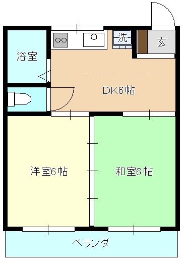 御幸ヶ浜マンションの間取り