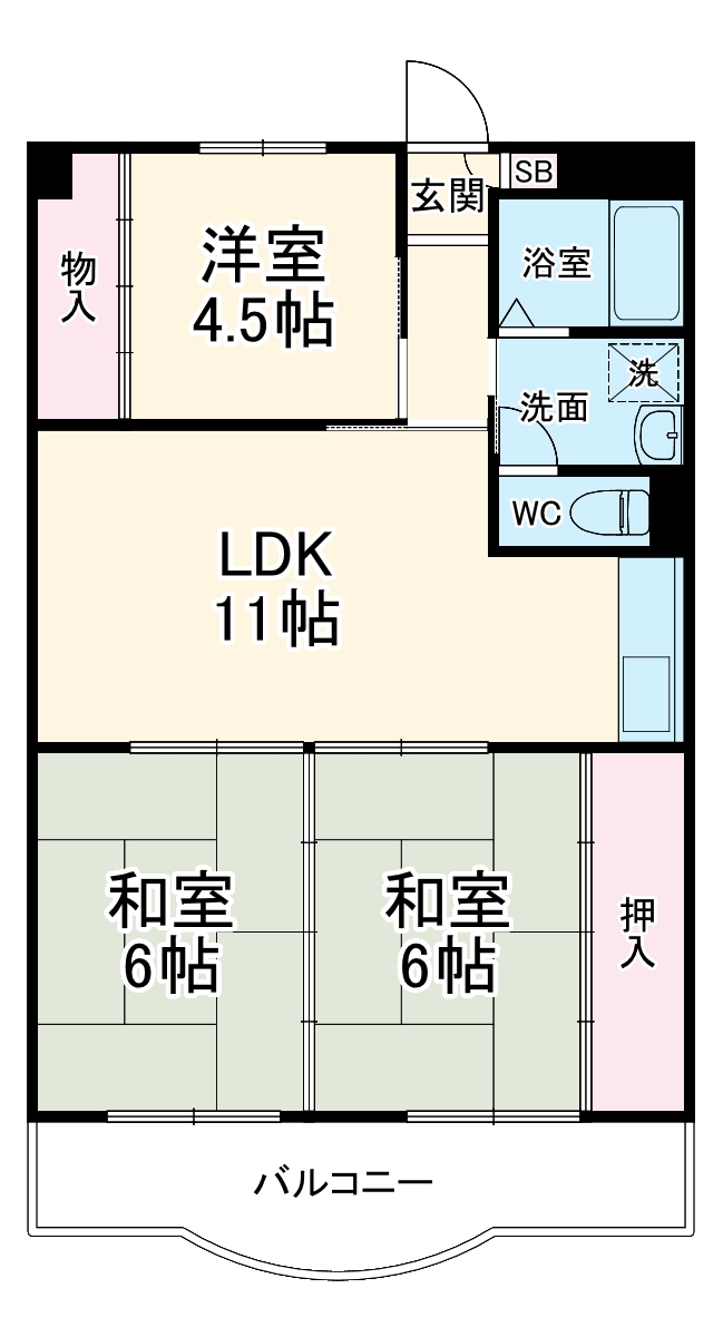 光ハイツの間取り