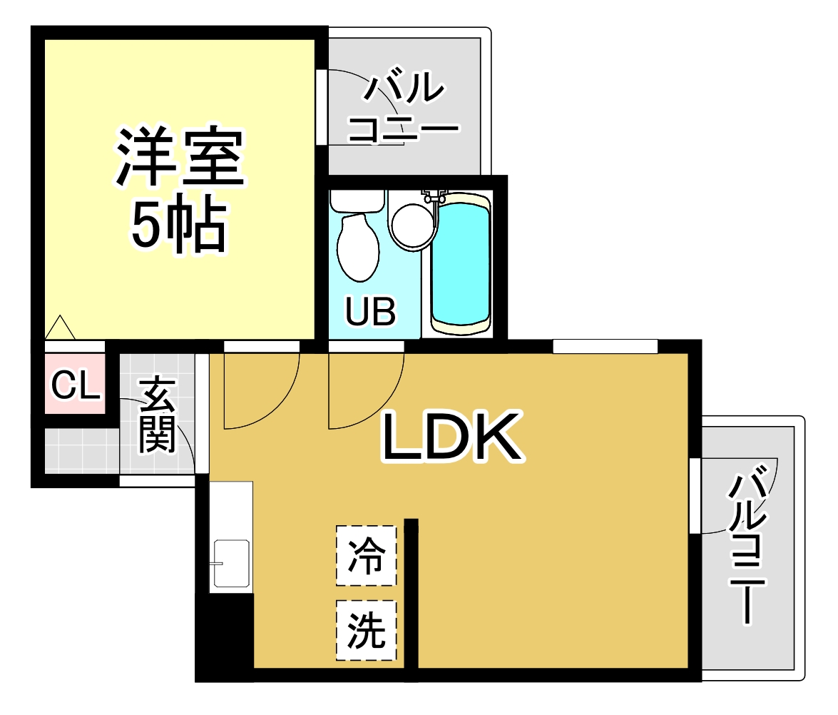六龍苑岡町の間取り