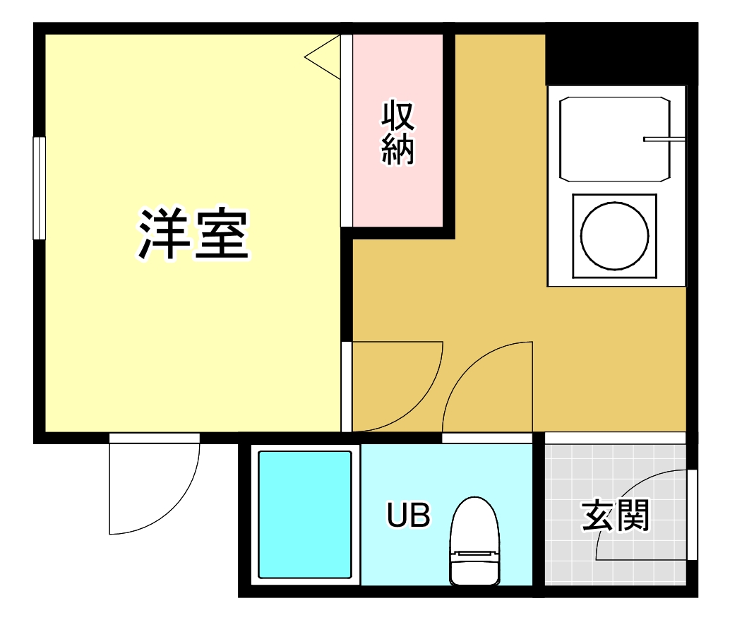 六龍苑岡町の間取り