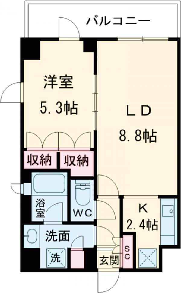 サイクラメント鷺宮の間取り