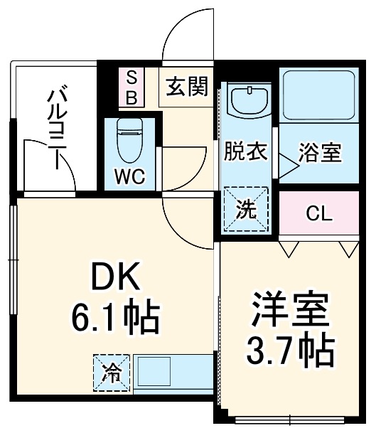ハーモニーテラス八田Ⅲの間取り