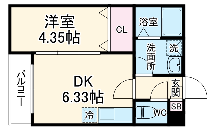 ジーメゾン七里の間取り