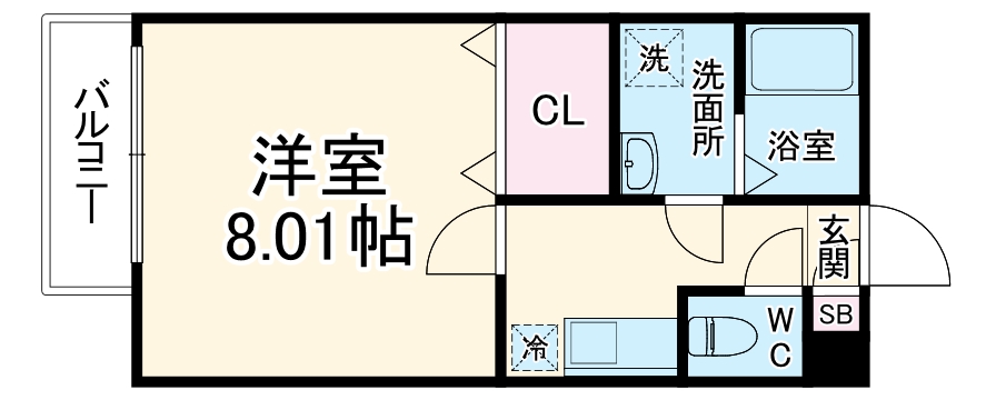 ジーメゾン七里の間取り