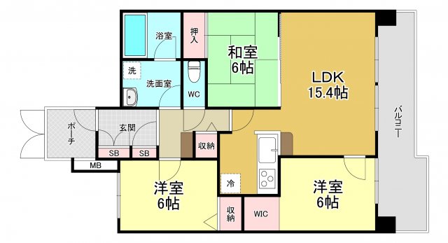 メロディーハイム桃山台の間取り