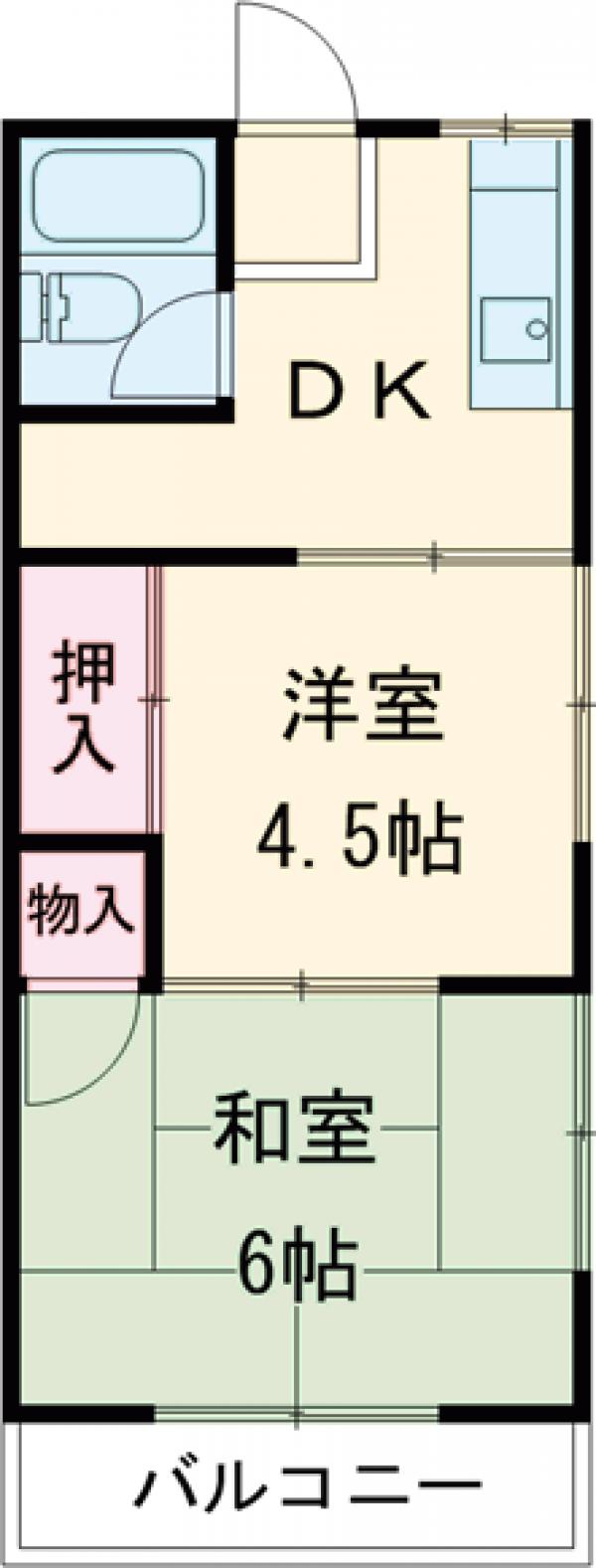 コーポ山進Ⅱの間取り