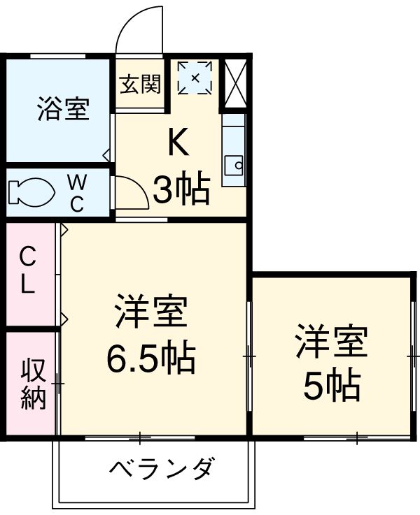 髙畑マンションの間取り