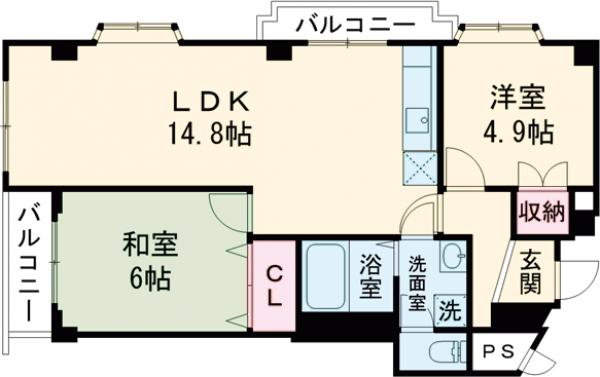 シャンポールミヤの間取り