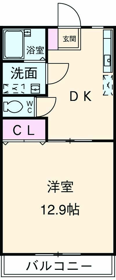 アップリバー今泉の間取り