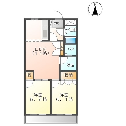 プロニティーハイツの間取り