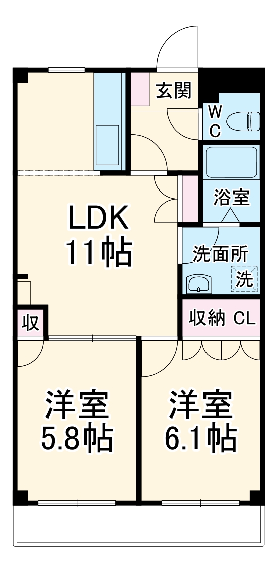 マンションソレイユの間取り