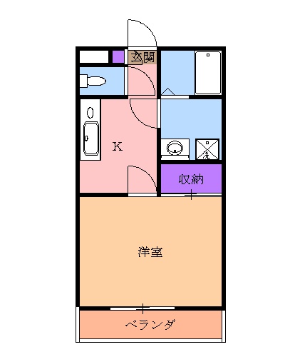 メモリアルハイツ1の間取り