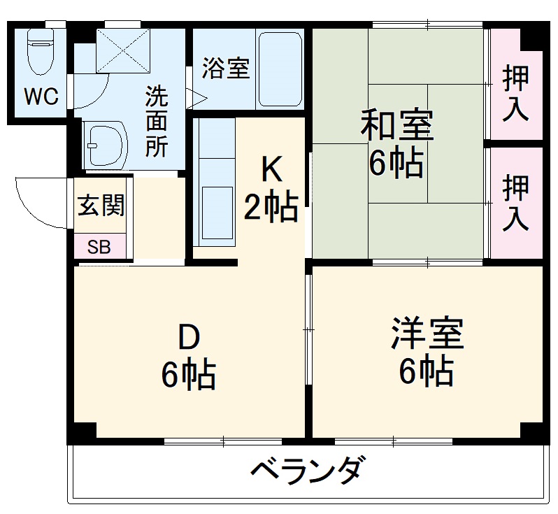 マンション石川の間取り