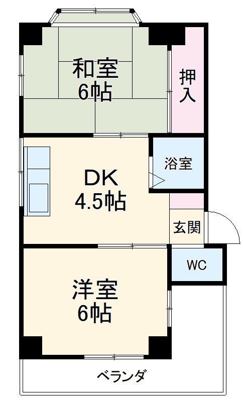 マメゾン井の元 の間取り