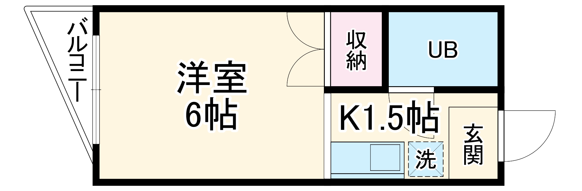 マンションFの間取り