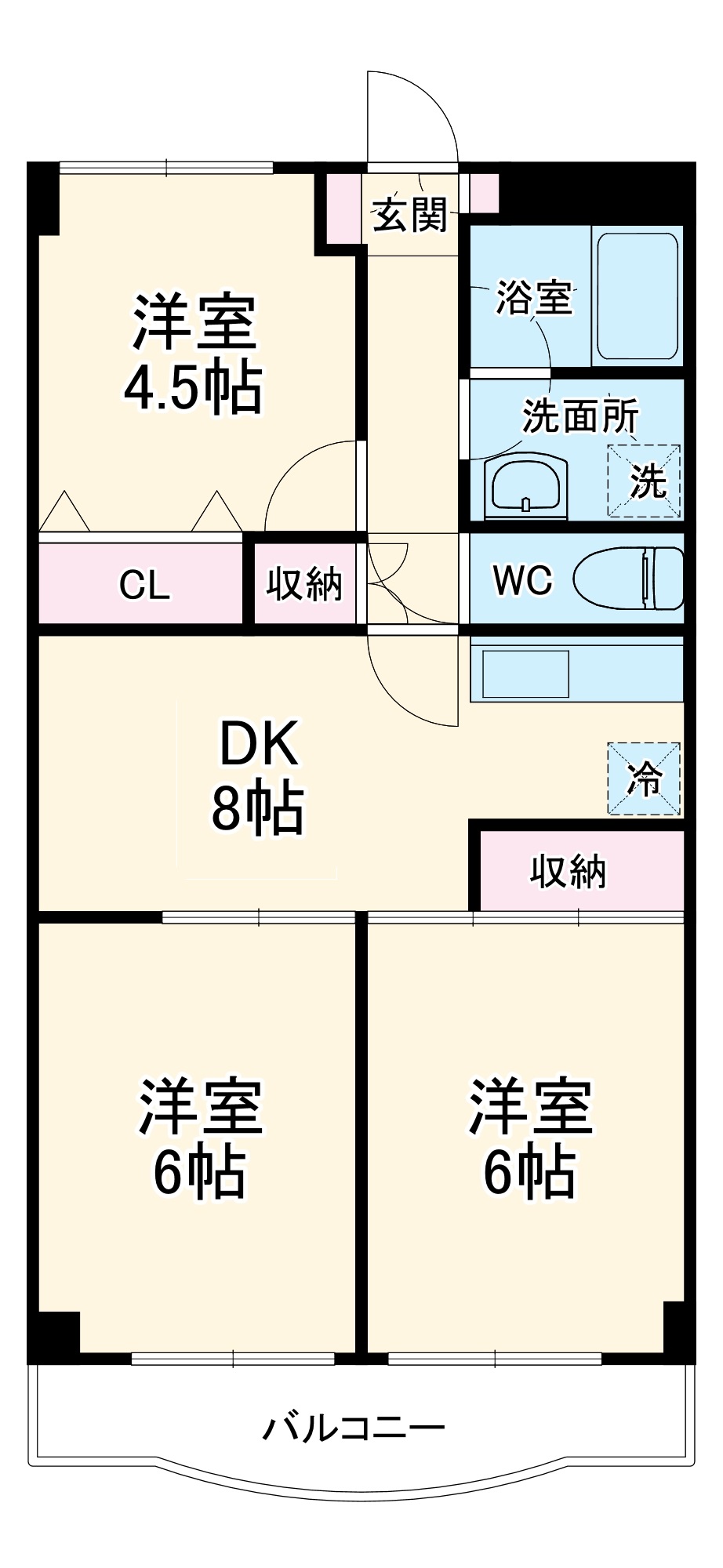 ソレアードの間取り