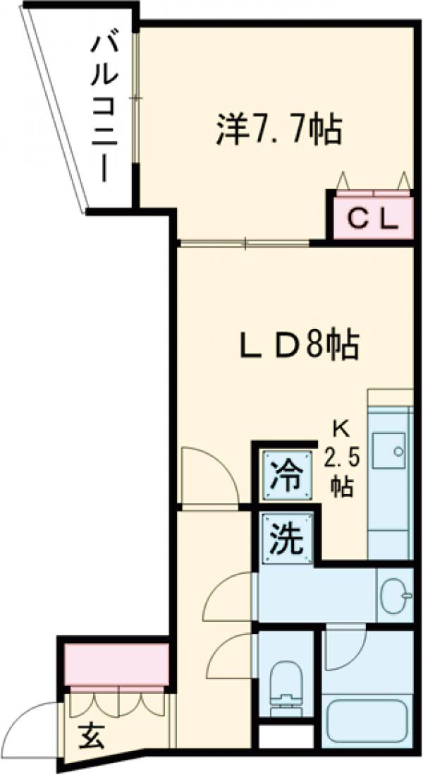 エクセルシオール目黒三田の間取り