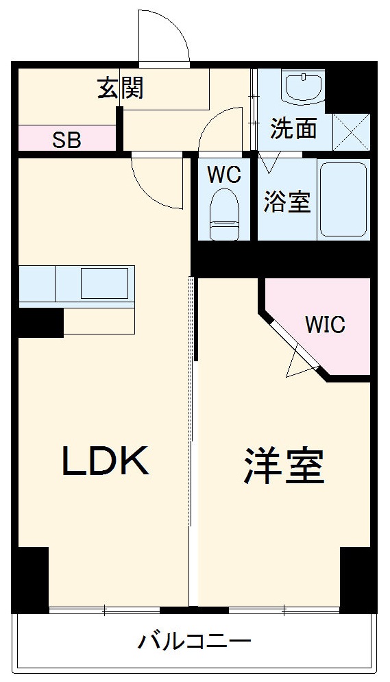 くすのき台の完工年月(2023年1月)築の賃貸マンションの間取り