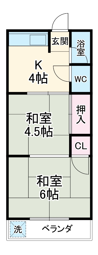コーポイトウの間取り