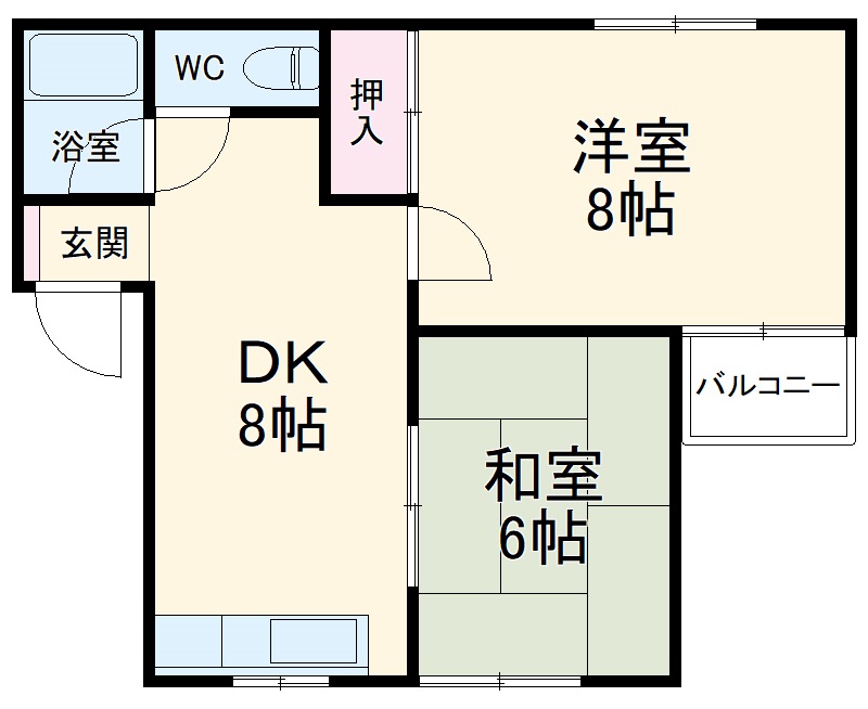 コーポKの間取り
