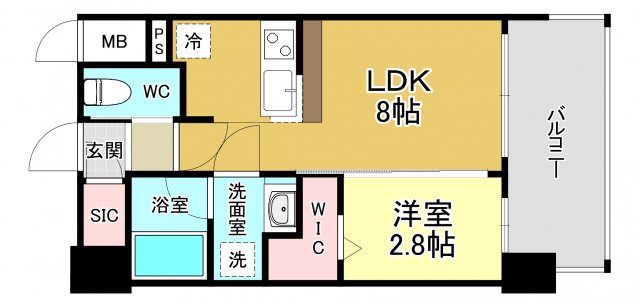 レオンコンフォート十三の間取り