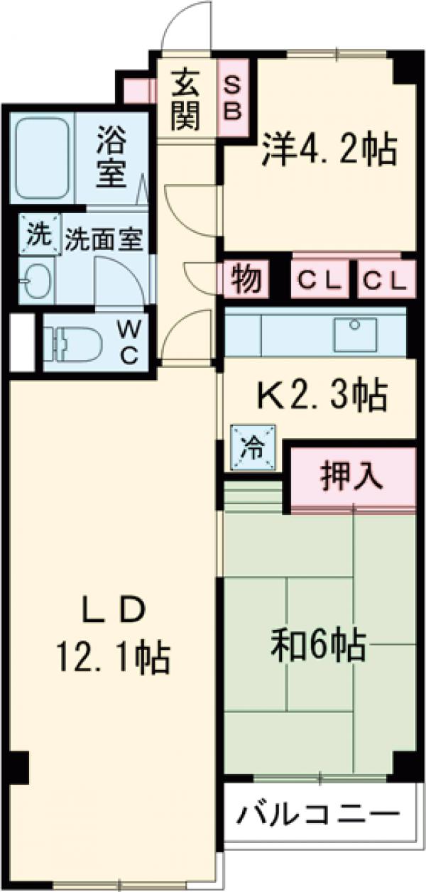 パレ武蔵小金井の間取り