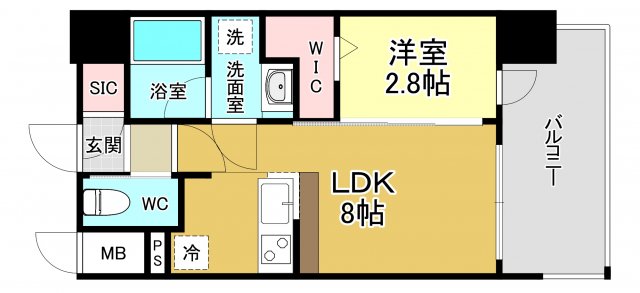 レオンコンフォート十三の間取り