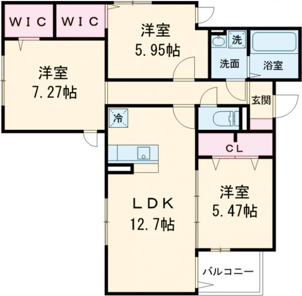セレスティア瑞江Ⅰの間取り