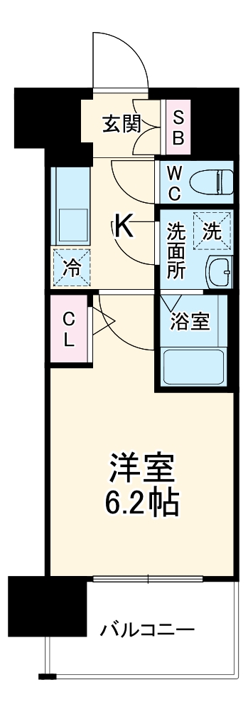 エスリード梅田グレイスの間取り