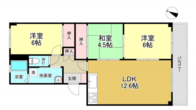 メゾンリラ千里山の間取り