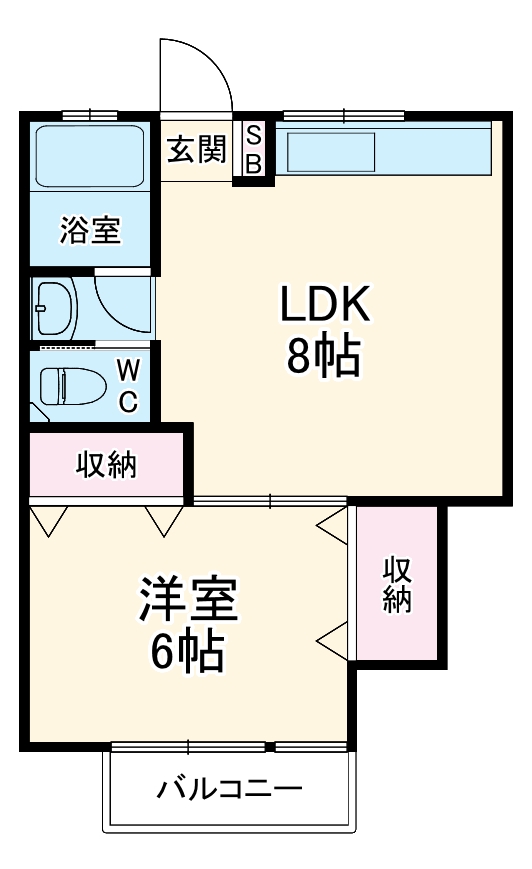 片瀬コーポの間取り