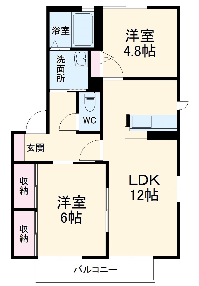 プレミールハイツBの間取り