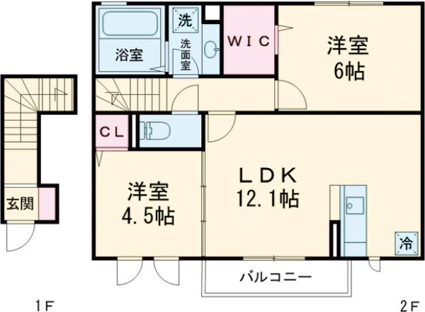 サニーフラットの間取り