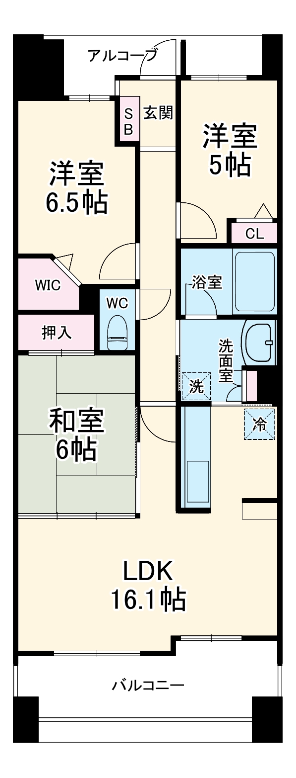 ライオンズ岐阜セントマークス壱番館の間取り