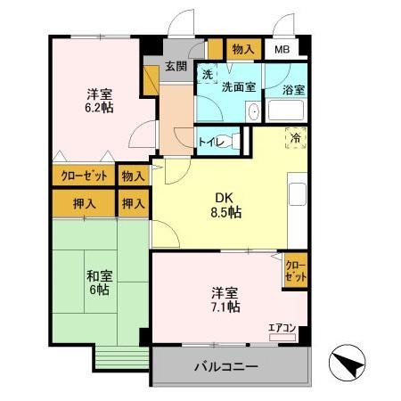 パインツリーコートの間取り